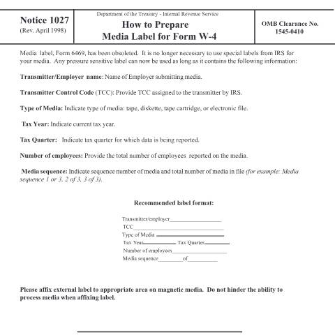 Document preview: IRS Other n1027 — IRS, United States