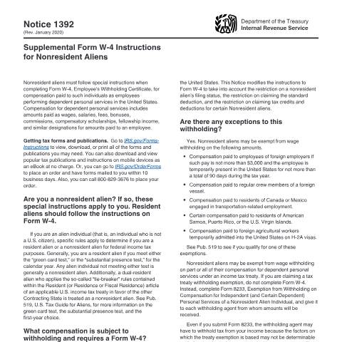 Document preview: IRS Other n1392 — IRS, United States