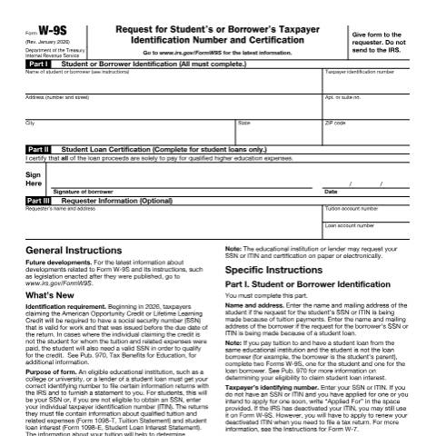 Document preview: IRS Form fw9s — IRS, United States (CERFA n°W9S)