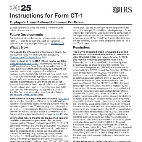 Document preview: IRS Instructions ict1 — IRS, United States (CERFA n°INST-CT1)