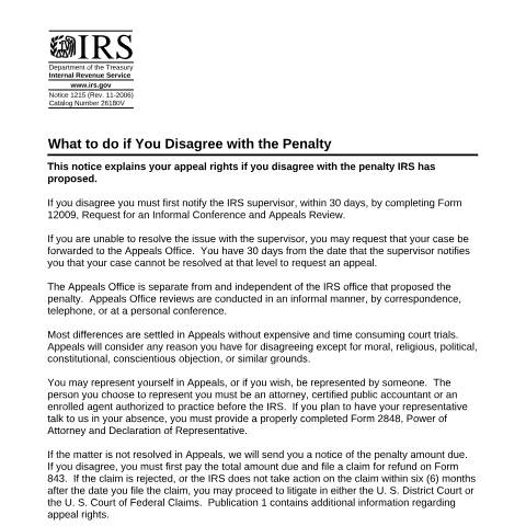 Document preview: IRS Other n1215 — IRS, United States