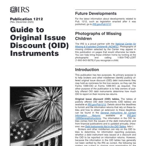 Document preview: IRS Publication p1212 — IRS, United States (CERFA n°PUB-1212)