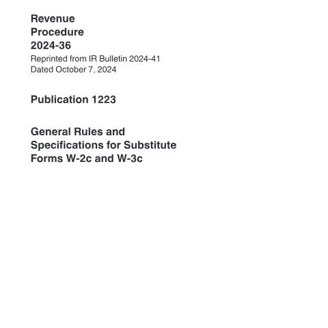 Document preview: IRS Publication p1223 — IRS, United States (CERFA n°PUB-1223)