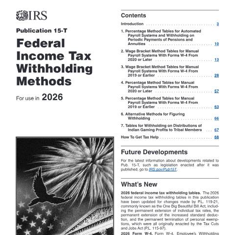 Document preview: IRS Publication p15t — IRS, United States (CERFA n°PUB-15T)