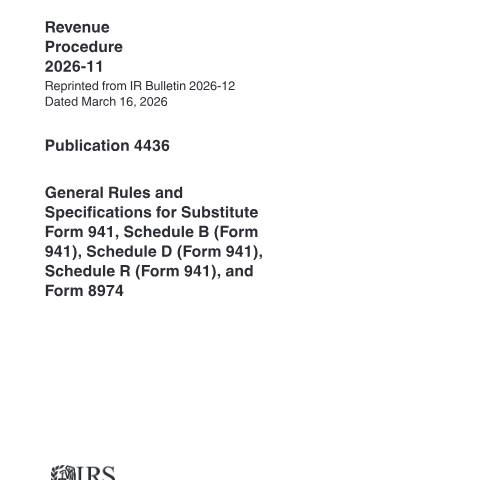 Document preview: IRS Publication p4436 — IRS, United States (CERFA n°PUB-4436)