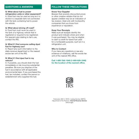 Document preview: IRS Publication p4941 — IRS, United States (CERFA n°PUB-4941)