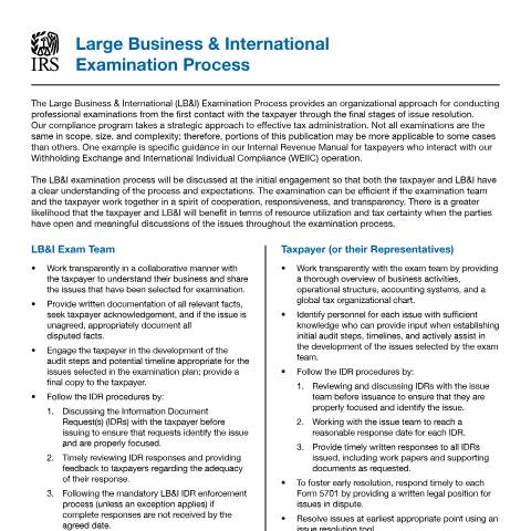 Document preview: IRS Publication p5125 — IRS, United States (CERFA n°PUB-5125)