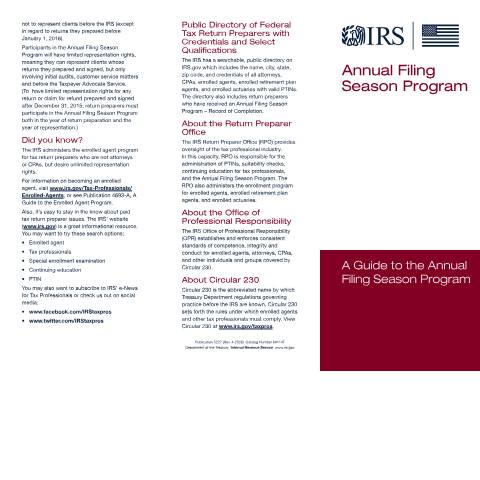 Document preview: IRS Publication p5227 — IRS, United States (CERFA n°PUB-5227)