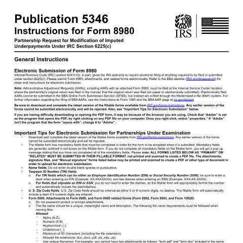 Document preview: IRS Publication p5346 — IRS, United States (CERFA n°PUB-5346)