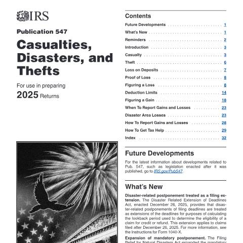 Document preview: IRS Publication p547 — IRS, United States (CERFA n°PUB-547)