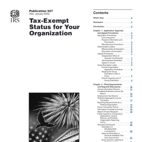 Document preview: IRS Publication p557 — IRS, United States (CERFA n°PUB-557)