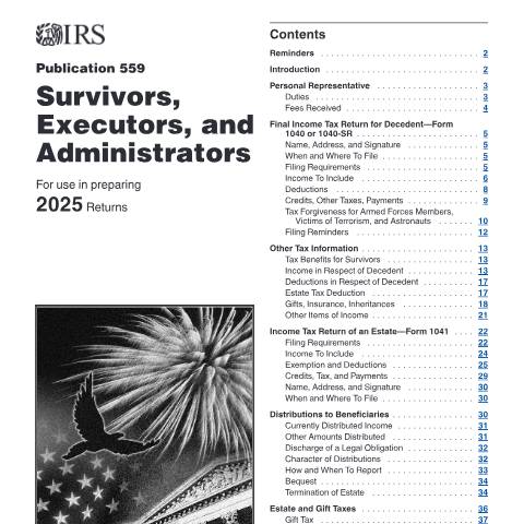 Document preview: IRS Publication p559 — IRS, United States (CERFA n°PUB-559)