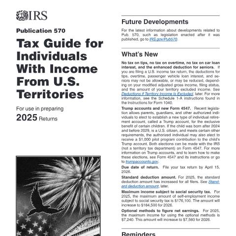 Document preview: IRS Publication p570 — IRS, United States (CERFA n°PUB-570)