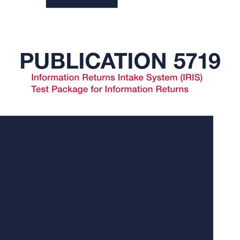 Document preview: IRS Publication p5719 — IRS, United States (CERFA n°PUB-5719)