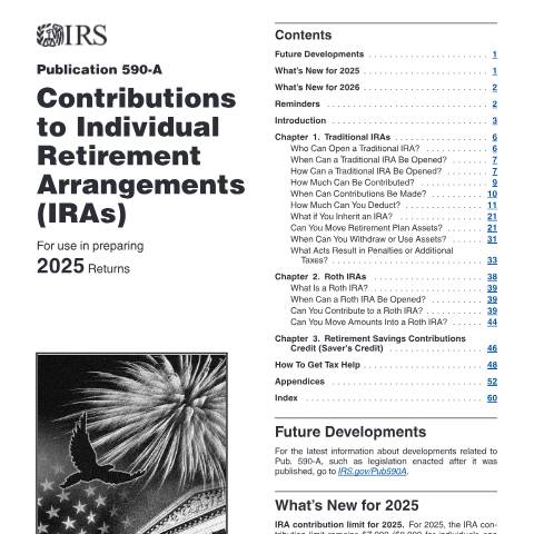 Document preview: IRS Publication p590a — IRS, United States (CERFA n°PUB-590A)
