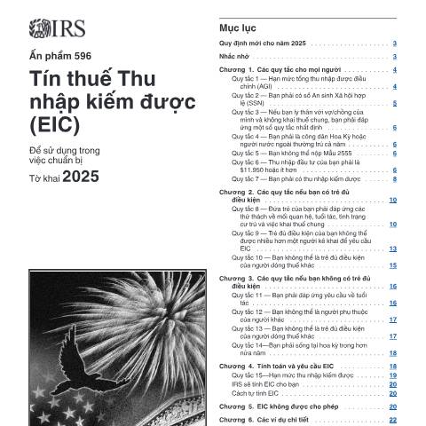 Document preview: IRS Publication p596vie — IRS, United States (CERFA n°PUB-596VIE)