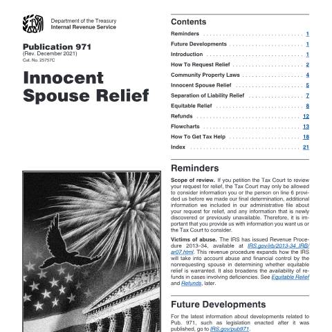 Document preview: IRS Publication p971 — IRS, United States (CERFA n°PUB-971)