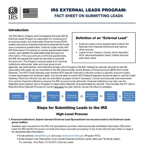 Document preview: IRS Publication p5033 — IRS, United States (CERFA n°PUB-5033)