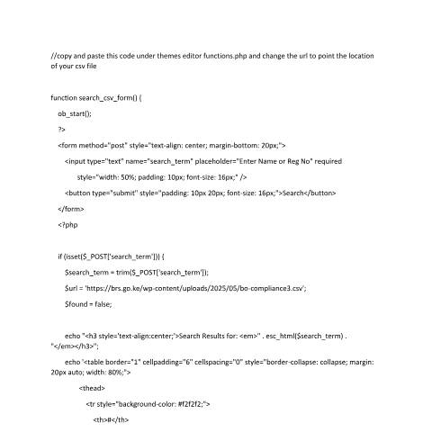 Document preview: function-search — Document, Kenya (CERFA n°function-search)