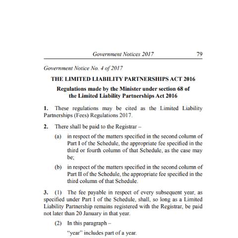 Document preview: LLP — Document, Mauritius (CERFA n°LLP-)