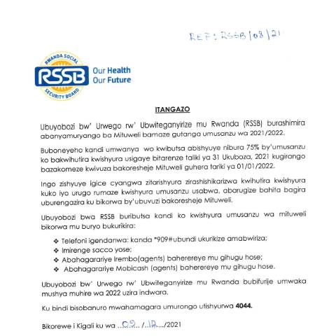 Document preview: Mituweli pdf ok — Document, Rwanda (CERFA n°Mituweli_pdf_ok)