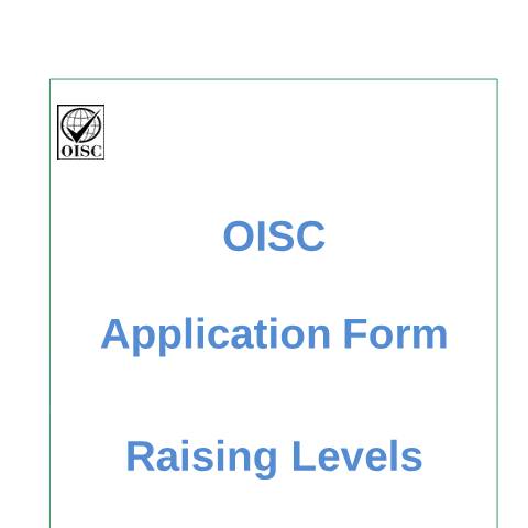 Document preview: Application form and guidance notes for regulated organisations — Office of the Immigration Services Commissioner, United Kingdom