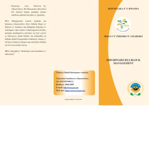 Document preview: block management — Document, Rwanda (CERFA n°block_management)