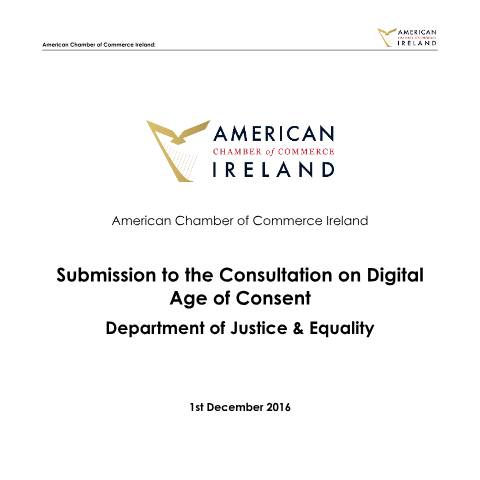 Document preview: Consultation on Data protection safeguards for children (‘digital age of consent’) — american chamber of commerce ireland 1cfffb2f fdc2 4c4b bf24 5d503b72761a — Department of Justice, Home Affairs and Migration, Ireland (CERFA n°FDC2)