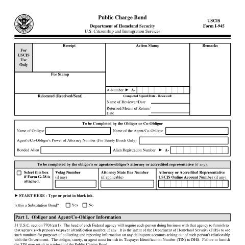 Document preview: USCIS Form I-945 — USCIS, United States (CERFA n°I-945)