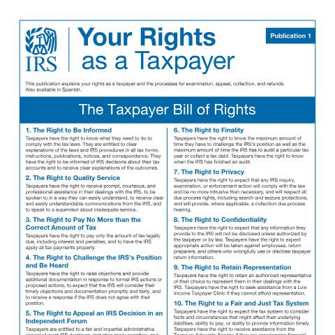 Document preview: IRS Publication p1 — IRS, United States (CERFA n°PUB-1)