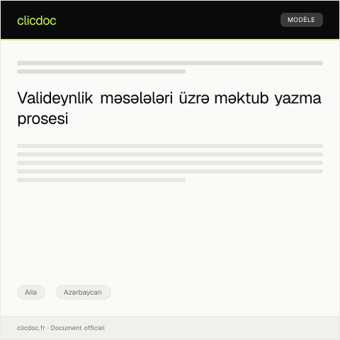 Document preview: Valideynlik və tərbiyə məsələləri üzrə elektron xidmətlər — Ailə, Azərbaycan