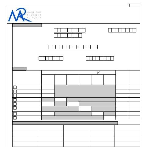 Document preview: VAT 7A / Notes — Document, Mauritius (CERFA n°VAT7aCorrect)