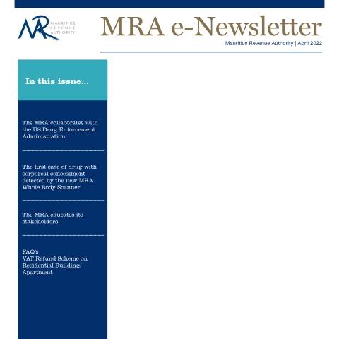 Document preview: April 2022 — Document, Mauritius (CERFA n°eNewsApril2022)