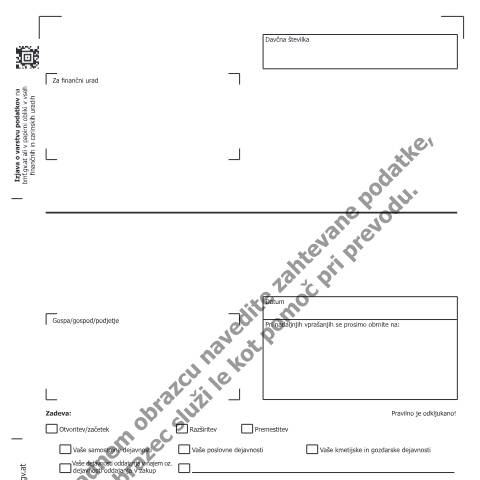 Dokumentvorschau: Verf24-SI — Vprašalnik za fizične osebe — Steuern, Österreich (CERFA n°Verf24-SI)