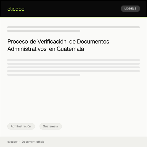 Vista previa del documento Verificación de Documentos y Certificados Administrativos — Adminstración, Guatemala