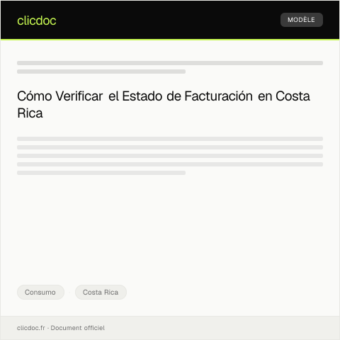 Vista previa del documento Verificar estado de facturación en portal oficial — Consumo, Costa Rica