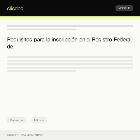 Vista previa del documento Verificar requisitos para inscripción en el RFC — Consumo, México