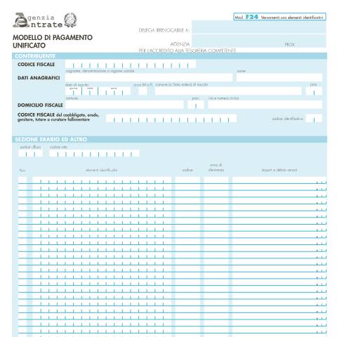 Anteprima documento Versamento del superbollo — Pagamenti, Italia