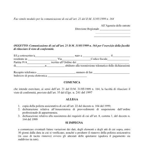 Anteprima documento Visto conformità — Comunicazioni, Italia