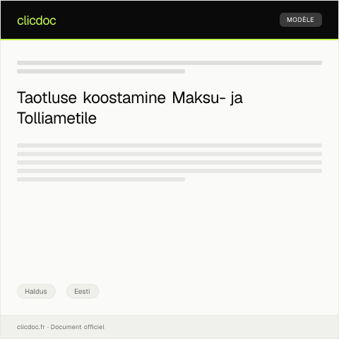 Document preview: Vorm K - Kinnitatud dokumentide taotlemine — Haldus, Eesti