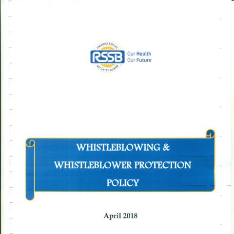 Document preview: whilstleblowing whilstleblower protection policy — Policy / strategy, Rwanda (CERFA n°whilstleblowing_whilstleblower_protection_policy_)
