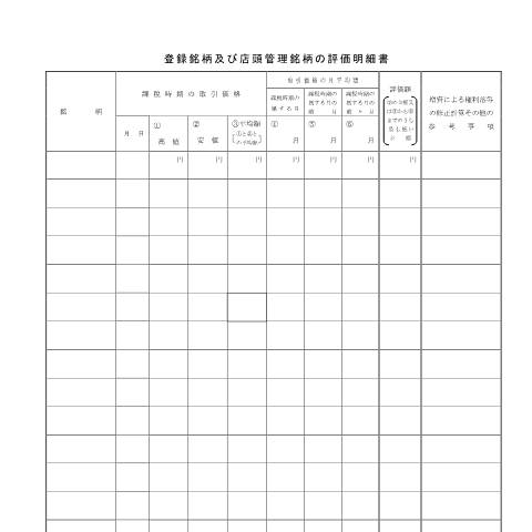 Document preview: B2-4 登録銘柄及び店頭管理銘柄の評価明細書 — 財産評価, 日本 (CERFA n°B2-4)